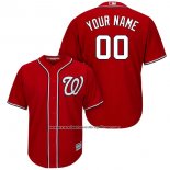 Camiseta Beisbol Hombre Washington Nationals Personalizada Rojo