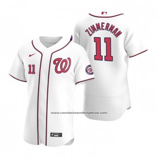 Camiseta Beisbol Hombre Washington Nationals Ryan Zimmerman Autentico Primera 2020 Blanco