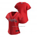 Camiseta Beisbol Mujer Atlanta Braves Replica 2020 Alterno Rojo