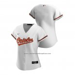 Camiseta Beisbol Mujer Baltimore Orioles Replica 2020 Primera Blanco