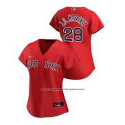 Camiseta Beisbol Mujer Boston Red Sox J.d. Martinez 2020 Replica Alterno Rojo