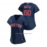 Camiseta Beisbol Mujer Boston Red Sox Mookie Betts 2020 Replica Alterno Azul
