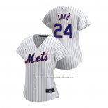 Camiseta Beisbol Mujer New York Mets Robinson Cano 2020 Replica Primera Blanco