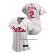 Camiseta Beisbol Mujer Philadelphia Phillies Jean Segura 2020 Replica Primera Blanco