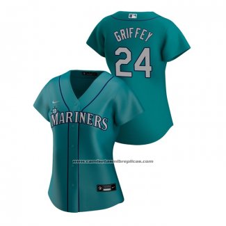 Camiseta Beisbol Mujer Seattle Mariners Ken Griffey Jr. 2020 Replica Alterno Verde