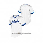 Camiseta Beisbol Nino Atlanta Braves Cooperstown Collection Mesh Wordmark V-Neck Blanco