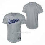 Camiseta Beisbol Nino Los Angeles Dodgers Alterno Replica Gris