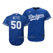 Camiseta Beisbol Nino Los Angeles Dodgers Mookie Betts Replica Alterno 2020 Azul