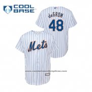 Camiseta Beisbol Nino New York Mets Jacob Degrom Cool Base Primera Blanco