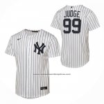Camiseta Beisbol Nino New York Yankees Aaron Judge Primera Replica Blanco