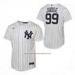 Camiseta Beisbol Nino New York Yankees Aaron Judge Primera Replica Blanco
