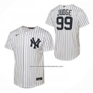 Camiseta Beisbol Nino New York Yankees Aaron Judge Primera Replica Blanco