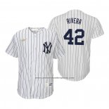 Camiseta Beisbol Nino New York Yankees Mariano Rivera Cooperstown Collection Primera Blanco