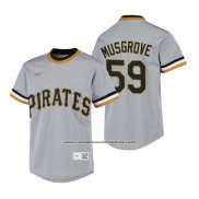 Camiseta Beisbol Nino Pittsburgh Pirates Joe Musgrove Cooperstown Collection Road Gris