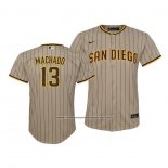 Camiseta Beisbol Nino San Diego Padres Manny Machado Replica Cool Base Marron