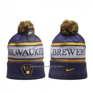 Gorro Beanie Milwaukee Brewers Stripe Peak Azul