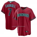 Camiseta Beisbol Hombre Arizona Diamondbacks Corbin Carroll Alterno 2 Replica Rojo