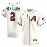 Camiseta Beisbol Hombre Arizona Diamondbacks Geraldo Perdomo Alterno Limited Crema