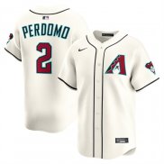 Camiseta Beisbol Hombre Arizona Diamondbacks Geraldo Perdomo Alterno Limited Crema