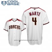 Camiseta Beisbol Hombre Arizona Diamondbacks Ketel Marte Cool Base Primera Blanco