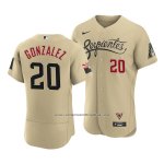 Camiseta Beisbol Hombre Arizona Diamondbacks Luis Gonzalez 2021 City Connect Autentico Oro Camiseta Beisbol Hombre Arizona Diamondbacks Luis Gonzalez 2021 City Connect Autentico Oro