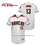 Camiseta Beisbol Hombre Arizona Diamondbacks Nick Ahmed Autentico Flex Base Blanco Rojo