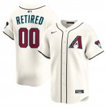 Camiseta Beisbol Hombre Arizona Diamondbacks Retired Roster Primera Limited Crema