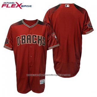 Camiseta Beisbol Hombre Arizona Diamondbacks Rojo Negro Alterno Flex Base