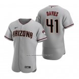 Camiseta Beisbol Hombre Arizona Diamondbacks Zach Davies Autentico Road Gris