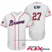 Camiseta Beisbol Hombre Atlanta Braves 2017 Estrellas y Rayas 27 Matt Kemp Blanco Flex Base