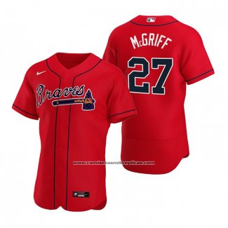 Camiseta Beisbol Hombre Atlanta Braves Fred Mcgriff Autentico Alterno 2020 Rojo