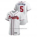 Camiseta Beisbol Hombre Atlanta Braves Freddie Freeman Autentico Blanco