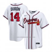 Camiseta Beisbol Hombre Atlanta Braves Mauricio Dubon Primera Replica Blanco