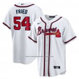 Camiseta Beisbol Hombre Atlanta Braves Max Fried Replica Primera Blanco