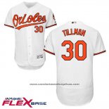 Camiseta Beisbol Hombre Baltimore Orioles 30 Chris Tillman Blanco Flex Base