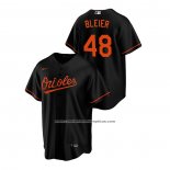 Camiseta Beisbol Hombre Baltimore Orioles Richard Bleier Replica Alterno Negro