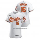 Camiseta Beisbol Hombre Baltimore Orioles Trey Mancini Authentic Blanco