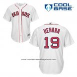 Camiseta Beisbol Hombre Boston Red Sox 19 Koji Uehara Blanco Primera Cool Base