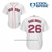 Camiseta Beisbol Hombre Boston Red Sox 26 Wade Boggs Blanco Primera Cool Base