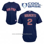 Camiseta Beisbol Hombre Boston Red Sox 2 Xander Bogaerts Azul Alterno Cool Base