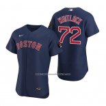 Camiseta Beisbol Hombre Boston Red Sox Garrett Whitlock Autentico Azul