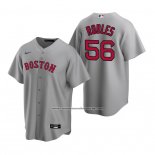 Camiseta Beisbol Hombre Boston Red Sox Hansel Robles Replica Road Gris