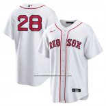 Camiseta Beisbol Hombre Boston Red Sox Kristian Campbell Primera Replica Blanco