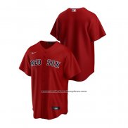 Camiseta Beisbol Hombre Boston Red Sox Replica Alterno Rojo