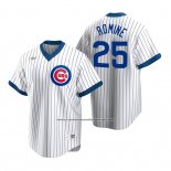 Camiseta Beisbol Hombre Chicago Cubs Austin Romine Cooperstown Collection Primera Blanco