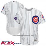 Camiseta Beisbol Hombre Chicago Cubs Blanco Oro Flex Base