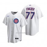 Camiseta Beisbol Hombre Chicago Cubs Clint Frazier Replica Primera Blanco