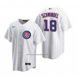 Camiseta Beisbol Hombre Chicago Cubs Frank Schwindel Replica Primera Blanco