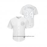 Camiseta Beisbol Hombre Chicago Cubs Jon Lester 2019 Players Weekend Lefthander Replica Blanco