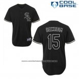 Camiseta Beisbol Hombre Chicago White Sox 15 Gordon Beckham Negro Fashion Cool Base